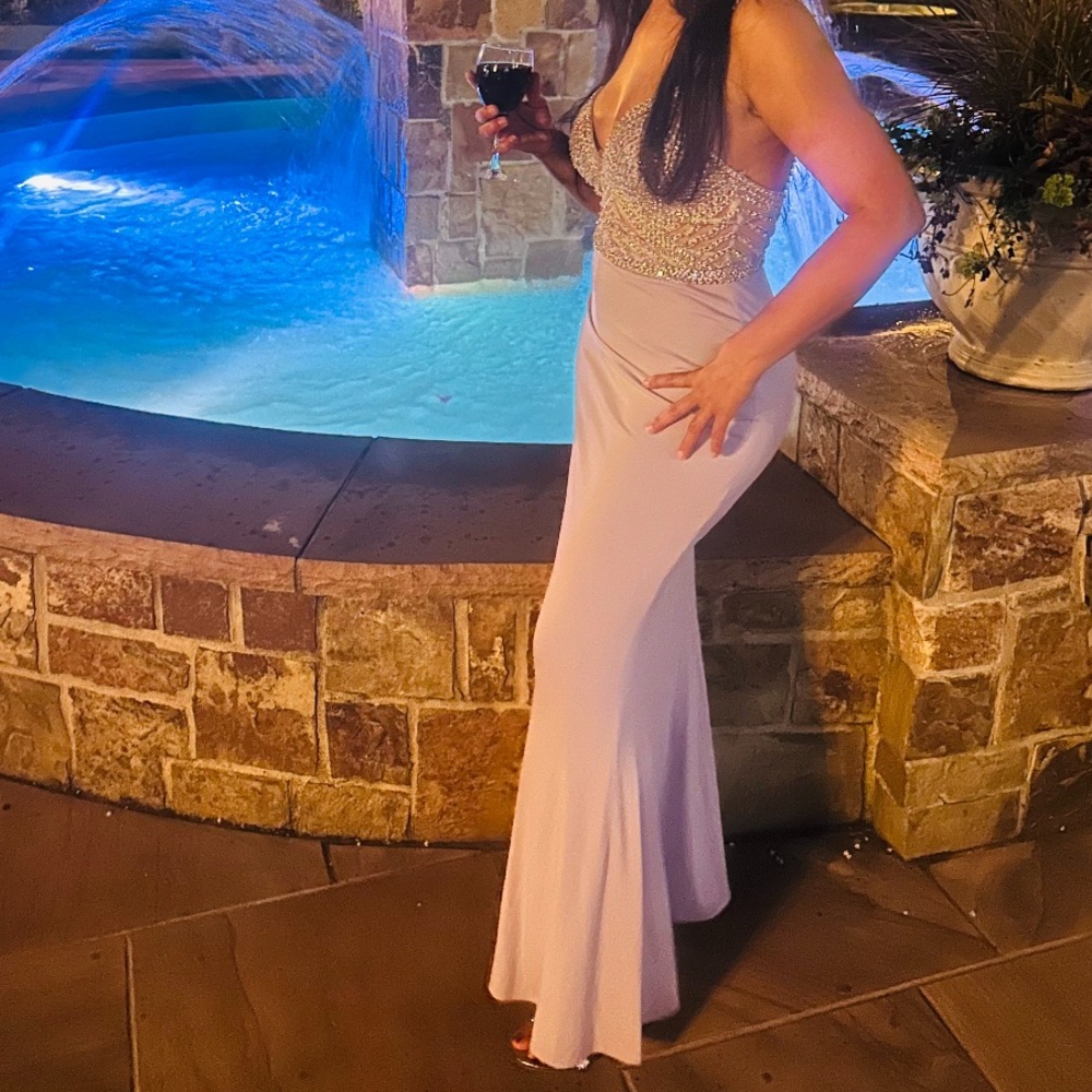JOVANI Elegant Lavender Evening Gown